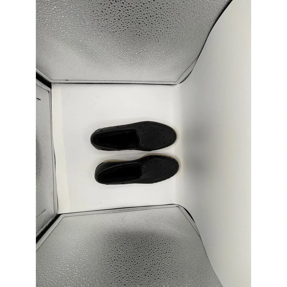 Sperry Float Boat Shoes Faux Fur Lined Mens 11 Black EVA Loafers STS23884